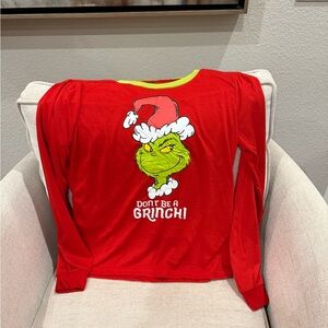 Youth Large Grinch pajama top New